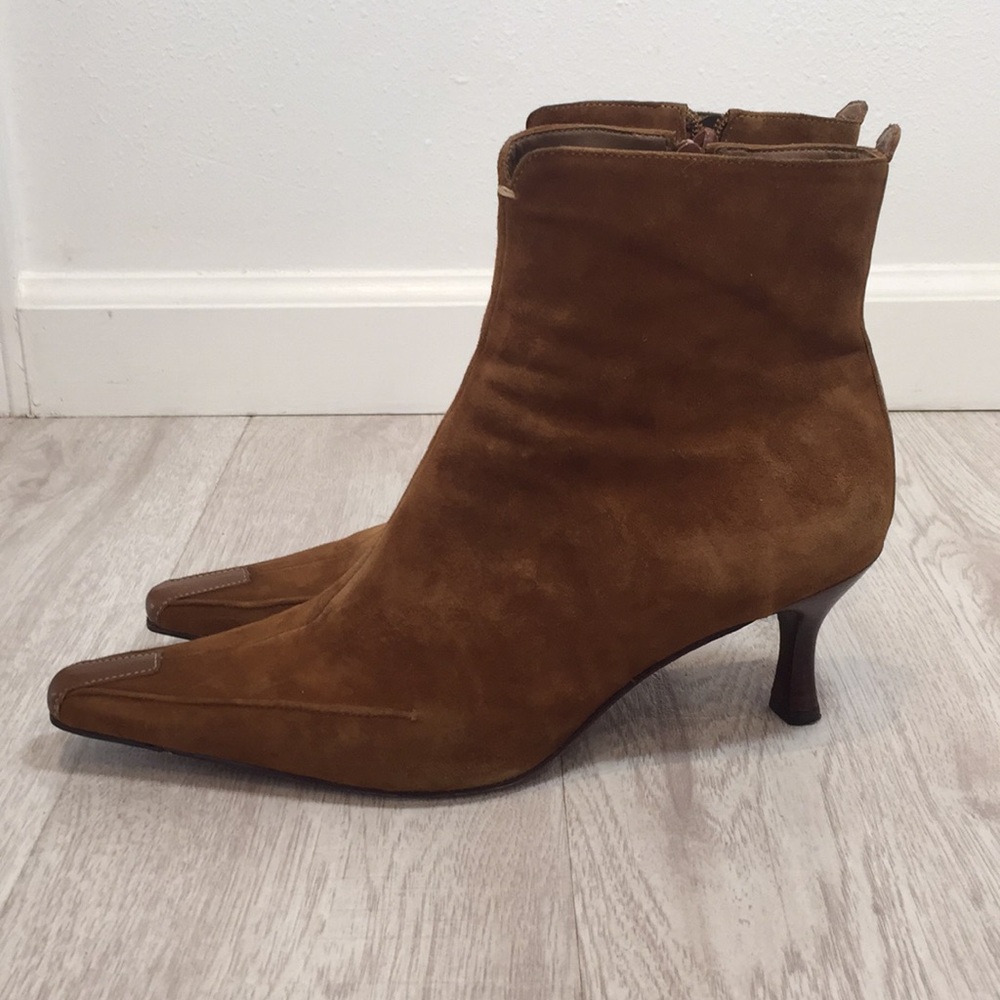 Nordstrom Suede 3” Booties. Size 11. Color Camel.